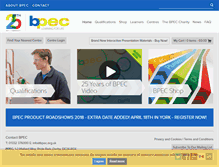 Tablet Screenshot of bpec.org.uk